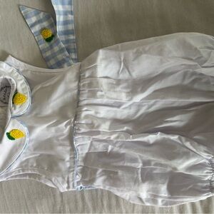 White and Blue Kids Sleeveless Bubble